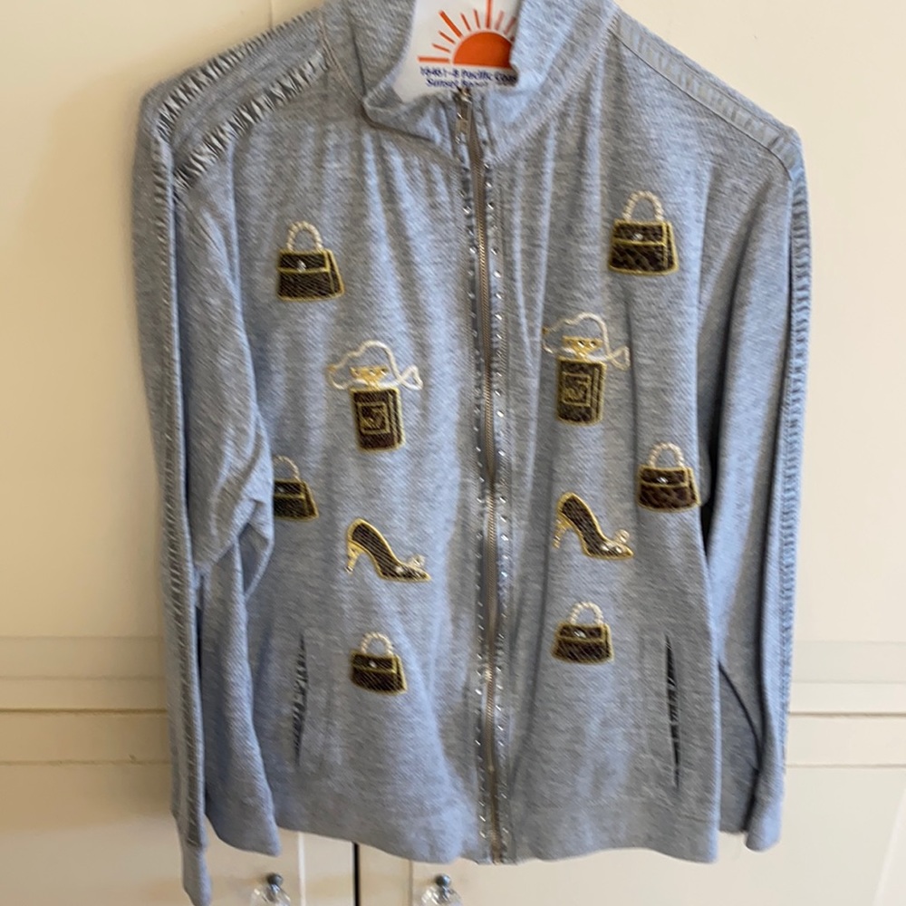 Fleece “Chanel” embroidered jacket